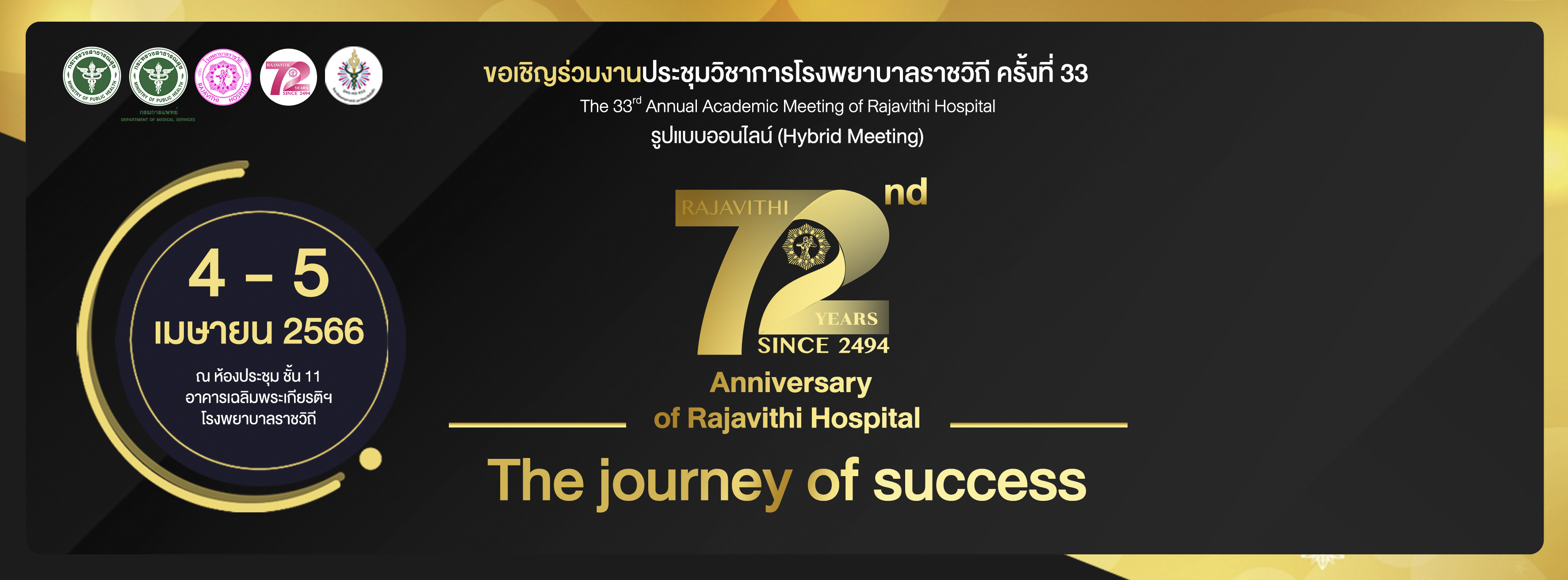 72nd Anniversary of Rajavithi Hospital: The journey of success